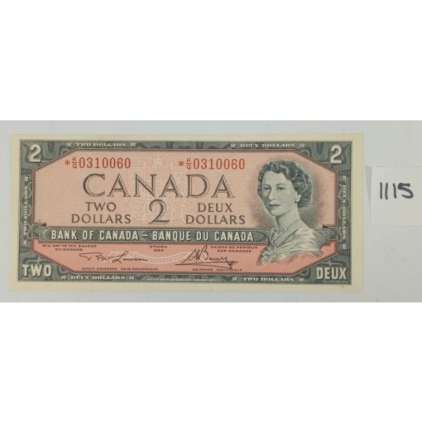 1954 CDN $2 BANKNOTE 