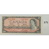 Image 1 : 1954 CDN $2 BANKNOTE 