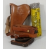 Image 1 : LOT OF 5 - BROWNELLS POLISH-O-RAY, RADAR LEATHER PISTOL HOLSTER & SLINGS