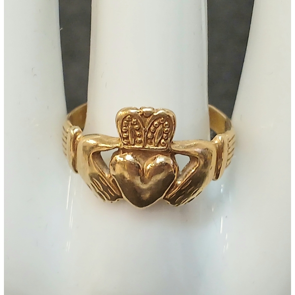 16K(?) GOLD CLADDAGH RING