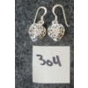 Image 2 : STERLING SILVER & DIAMOND EARRINGS