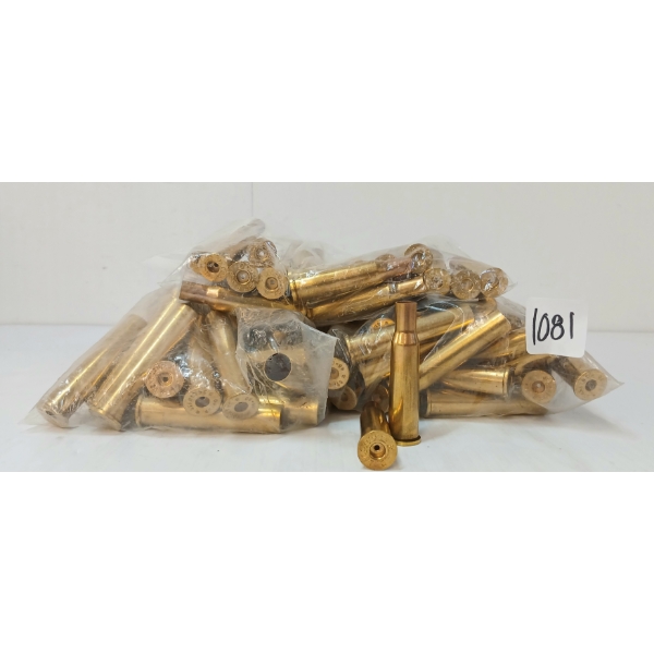 BRASS: APPROX 125X MIXED .45-90 & .45-70CAL - ONCE FIRED