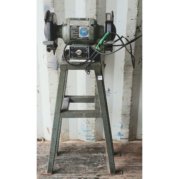 DELTA 8IN BENCH GRINDER W/ STAND