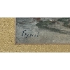 Image 2 : COASTLINE SCENE BY TRYSCOT - FRAMED WATERCOLOUR ON PAPER