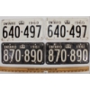 Image 2 : LOT OF 9 - 1957-1961 ONTARIO LICENCE PLATES