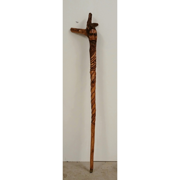 HAND CARVED WALKING STICK