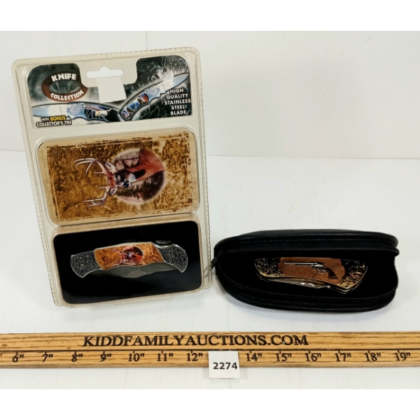 LOT OF 2 - COLLECTOR KNIVES - INCL FRANKLIN MINT