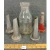 Image 1 : LOT OF 5 - MOTOR OIL QT BOTTLE & SPOUTS