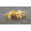 Image 5 : JOAN RIVERS GOLD TONED MALTESE CROSS HONEYBEE BROOCH W/ TOPAZ