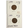 Image 3 : LOT OF 27 - 1890-1945 LINCOLN & INDIAN HEAD PENNIES