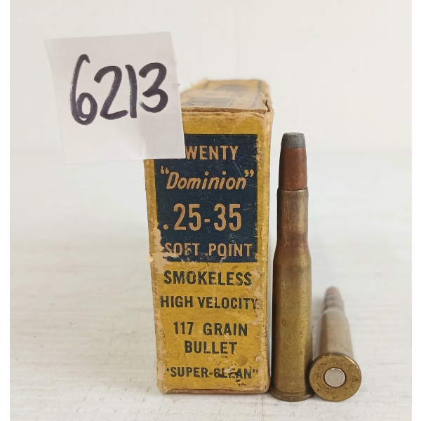 AMMO: 11X DOMINION .25-35CAL - 117GR - SP