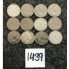 Image 1 : LOT OF 12 - 1960-1968 CDN 10 CENT COINS