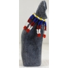 Image 4 : "FIGURE W/ BEAD WORK" BY MARY TUTSWEETOK (PRS CDN ARTIST)  - STONE & BEADS
