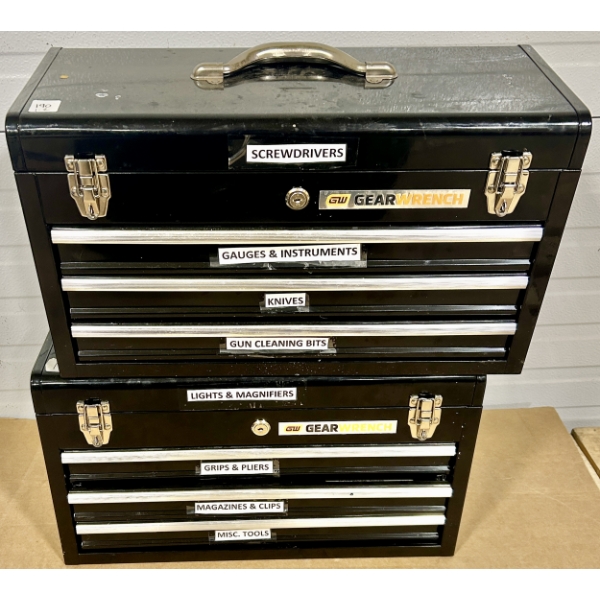 LOT OF 2 - TOOL BOXES WITH CONTENTS