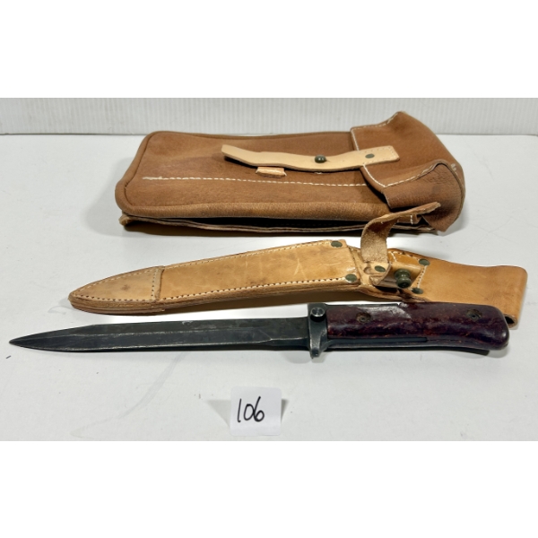 LOT OF 2 - VZ 58 BAYONET & MAG / TOOL POUCH