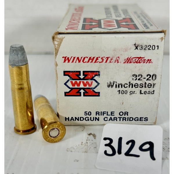 AMMO: 50X WINCHESTER .32-20 WIN - 100 GR LFP