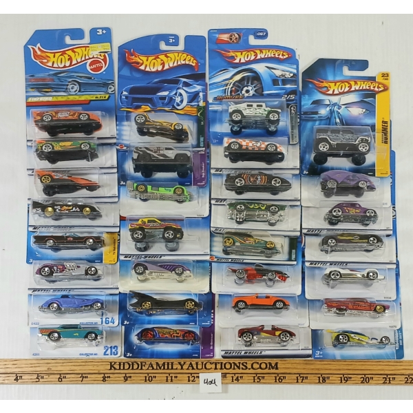 LOT OF 30 - HOTWHEELS - BAJA BREAKER, ROAD ROCKET, SHARKRUISER, ETC