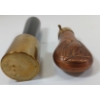 Image 3 : LOT OF 2 - BRASS POWDER FLASK & TOOL