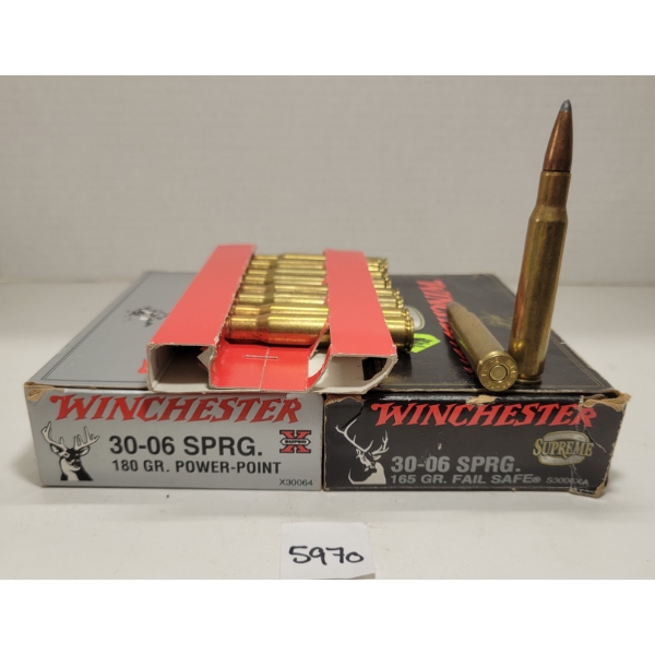 AMMO: 50X MIXED .30-06 SPRG - 165 & 180GR - PP & FAILSAFE