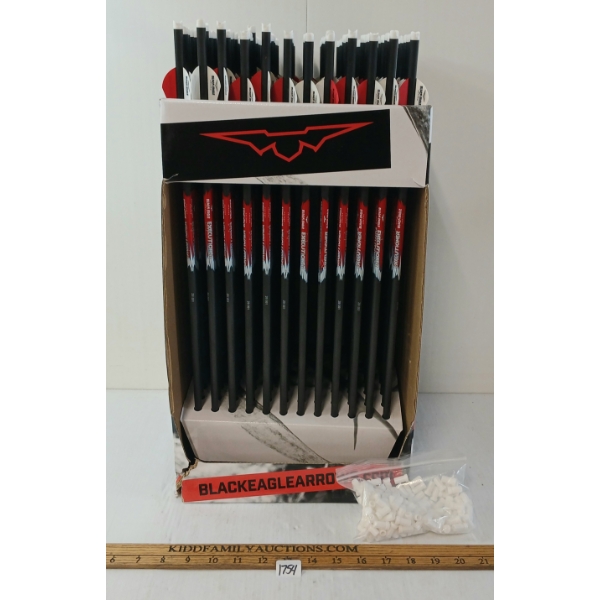 QTY OF BLACK EAGLE ARROWS W/ NOCKS