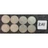 Image 1 : LOT OF 8 - 1956-1968 CDN 25 CENT COINS