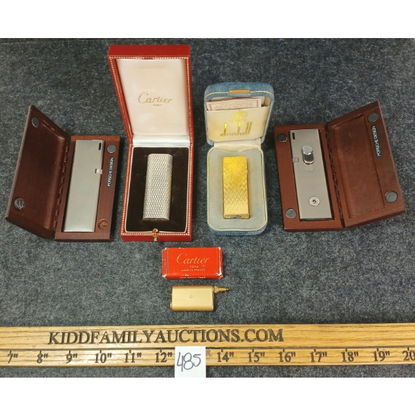LOT OF 4 - PORSCHE, DUNHILL & CARTIER LIGHTERS