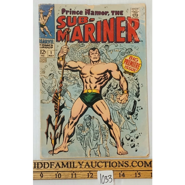 MARVEL COMICS "PRINCE NAMOR, THE SUBMARINER" NO. 1 BIG PREMIERE ISSUE COMIC BOOK