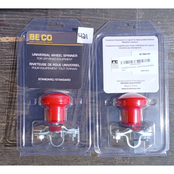 BOX LOT - BE CO UNIVERSAL WHEEL SPINNERS - AS NEW