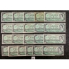 Image 1 : LOT OF 21 - 1967 CDN $1 BANKNOTES