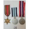 Image 1 : LOT OF 3 - WWII, INDIA & BURMA STAR MEDALS