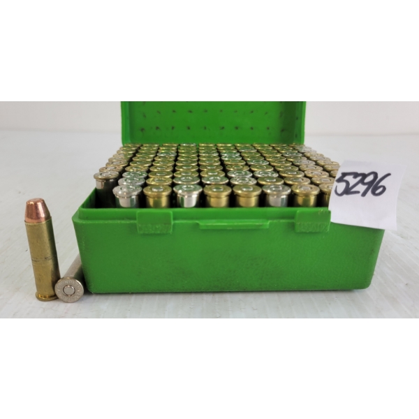 AMMO: 100X MIXED .357MAG - RELOADS IN CASE