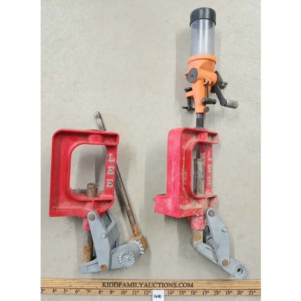 LOT OF 2 - LEE SINGLE STAGE RELOADING PRESSES