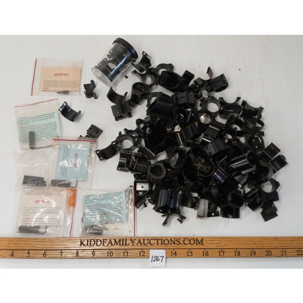 QTY OF MISC SCOPE RINGS & HARDWARE