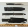 Image 2 : LOT OF 2 - FIXED BLADE KNIVES W/ SHEATHS