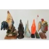 Image 5 : LOT OF 6 - FOLK ART & CERAMIC ROOSTERS