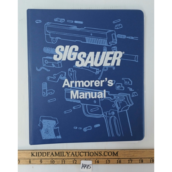SIG SAUER CLASSIC PISTOL FACTORY ARMORERS MANUAL