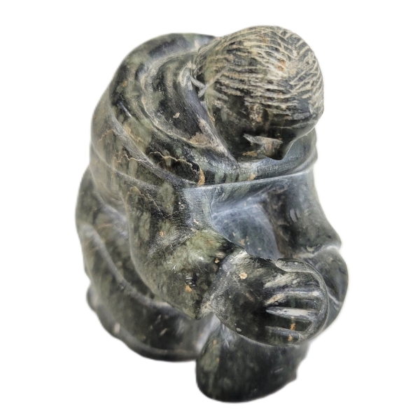 KNEELING FIGURE - SIGNED - STONE