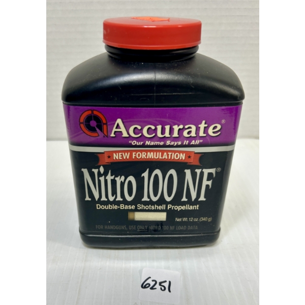POWDER: APPROX 0.75 LB ACCURATE NITRO 100 NF