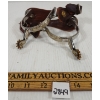 Image 1 : PAIR OF SPURS W/ SILVER ENGRAVING