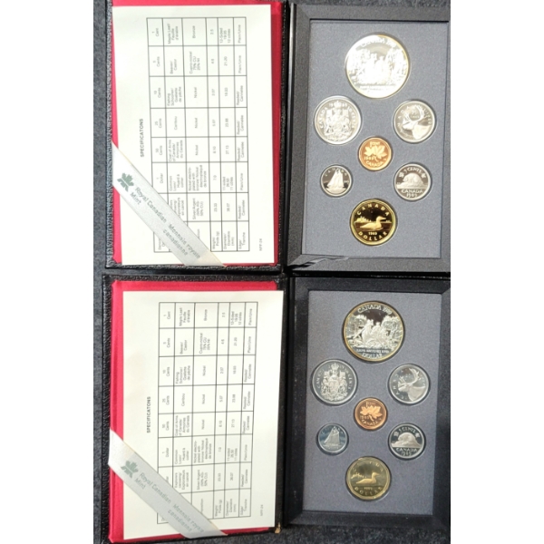 LOT OF 2 - 1989 RCM PROOF SETS
