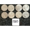 Image 1 : LOT OF 8 - 1953-1968 CDN 25 CENT COINS