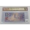 Image 2 : 2005 CDN $10 BANKNOTE - BCS GRADED - 4 DIGIT RADAR