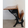 Image 3 : ANTIQUE SCHOOLHOUSE DESK W/ FOLDING BENCH SEAT