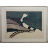 Image 1 : "SNOW SWAN OF PARKETUK" BY PUDLO PUDLAT(1916 - 1992) - FRAMED STONECUT