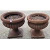Image 1 : LOT OF 2 - FLOWER POTS - RESIN?