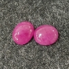 Image 1 : LOT OF 2 - NATURAL MOZAMBIQUE RUBIES - OVAL CUT