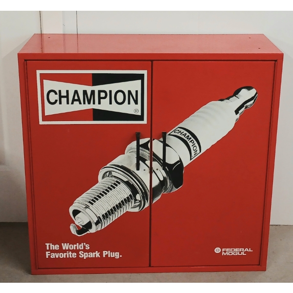 CHAMPION PARTS CABINET W/ 4 SHELVES