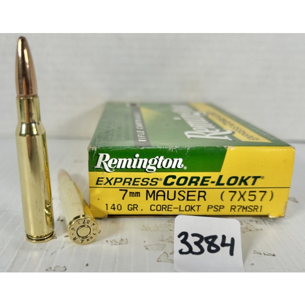 AMMO: 20X REMINGTON 7 MM MAUSER - 140 GR SP