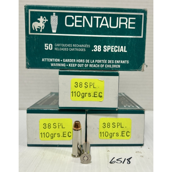 AMMO: 200X .38 SPL RELOADS - 110 GR FMJ