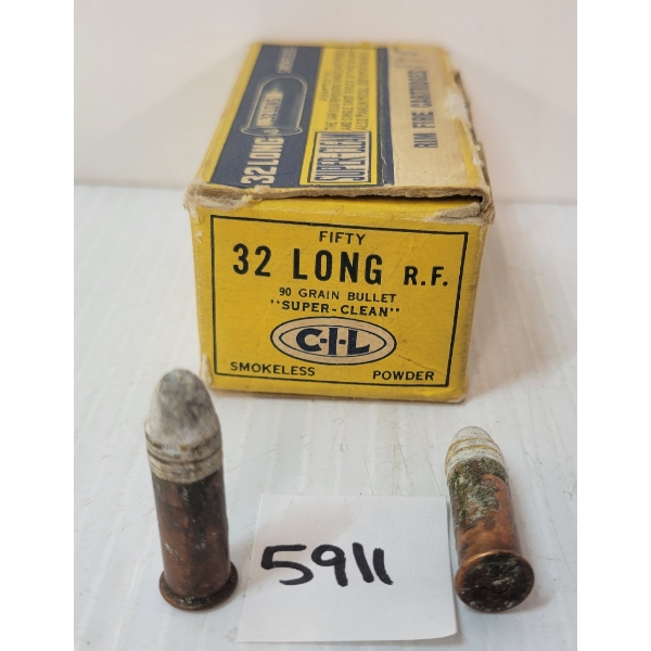 AMMO: 50X DOMINION SUPER-CLEAN .32 LONG - 90GR - RF